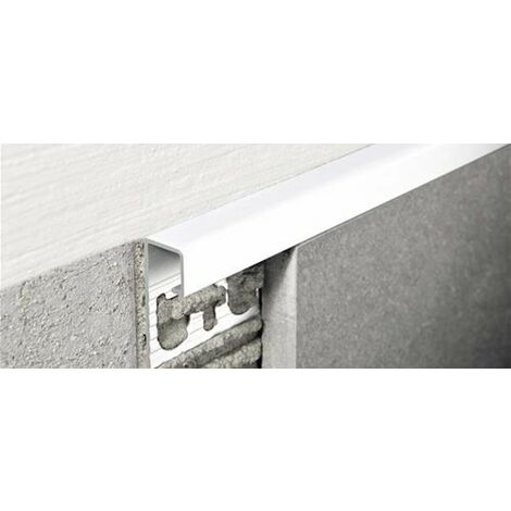 Projolly square alluminio verniciato stone white h=10 mm  l=2,70 ml