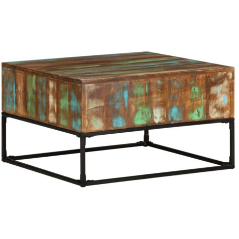 Prolenta Premium Couchtisch 68x68x41 cm Massives Altholz