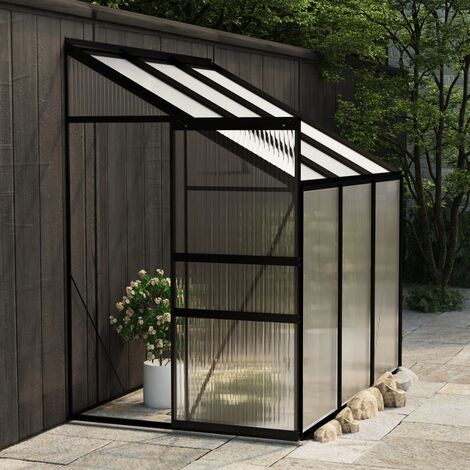 Prolenta Premium Gewächshaus Anthrazit Aluminium 3,97 m³