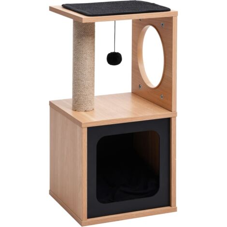 Prolenta Premium Katzen-Kratzbaum mit Sisal-Kratzmatte 60 cm - Braun