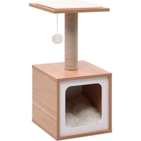 Prolenta Premium Katzen-Kratzbaum mit Sisal-Kratzmatte 62 cm - Braun