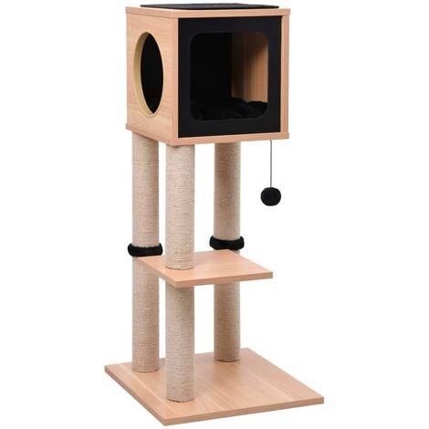 Prolenta Premium Katzen-Kratzbaum mit Sisal-Kratzmatte 90 cm