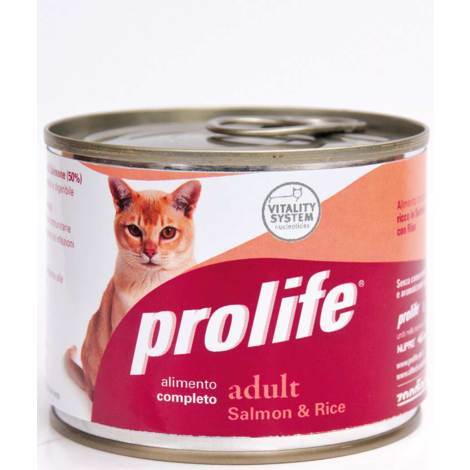 Prolife Monoproteico per Gatto da 85g Salmone e Riso 