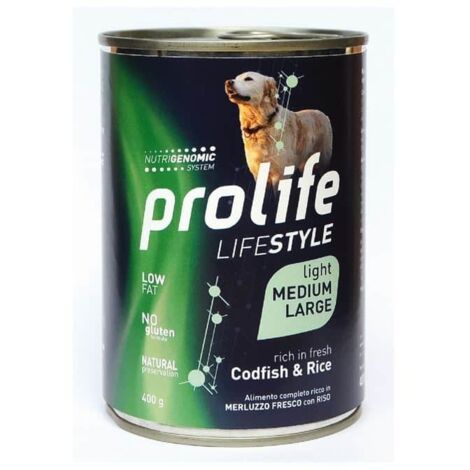 ProLife Cane 400gr Life Style Adult Medium Large Merluzzo