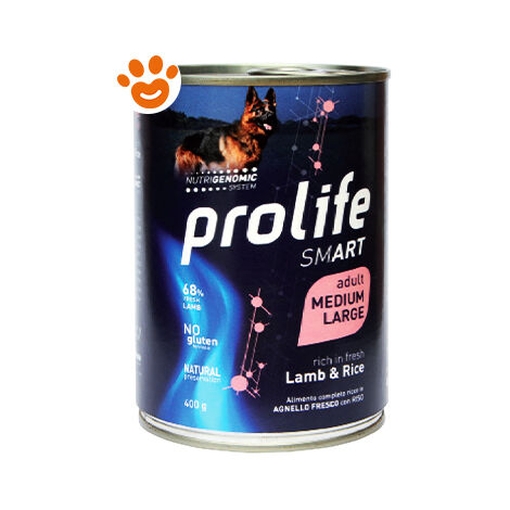 ProLife Cane 400gr Smart Adult Medium Large Agnello e Riso