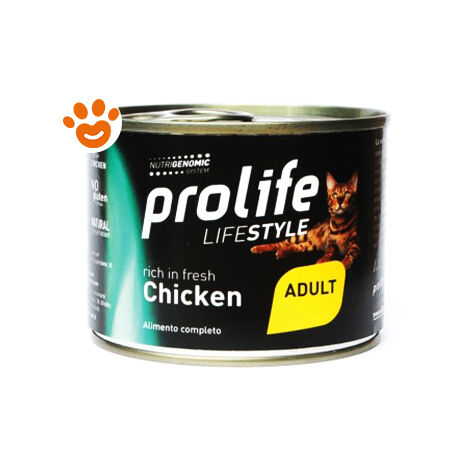 Prolife Cat Lifestyle Adult Pollo  - Prolife Cat Lifestyle Adult Pollo - Lattina Da 200 Gr