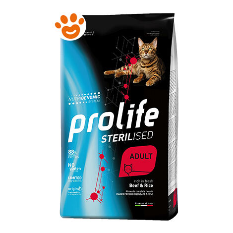 Prolife Cat Sterilised Adult Manzo e Riso - Prolife Cat Sterilised Adult Manzo e Riso - Sacco Da 1,5 Kg