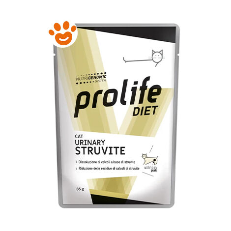 Prolife Cat Veterinary Urinary Struvite  - Prolife Cat Veterinary Urinary Struvite - Bustina Da 85 Gr