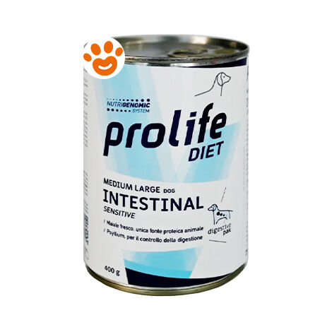 Prolife Dog Diet Intestinal Sensitive Medium Large - Prolife Dog Diet Intestinal Sensitive Medium Large - Lattina Da 400 Gr