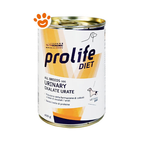 Prolife Dog Diet Urinary Oxalate Urate All Breeds - Prolife Dog Diet Urinary Oxalate Urate All Breeds - Lattina Da 400 Gr
