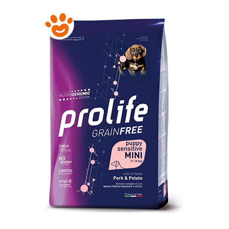 Prolife Dog Grainfree Sensitive Puppy Mini Sogliola e Patate  - Prolife Dog Grainfree Sensitive Puppy Mini Sogliola e Patate - Sacco Da 2 Kg
