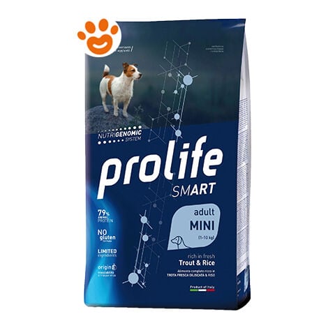 Prolife Dog Smart Adult Mini Trota e Riso  - Prolife Dog Smart Adult Mini Trota e Riso - Sacco Da 7 Kg