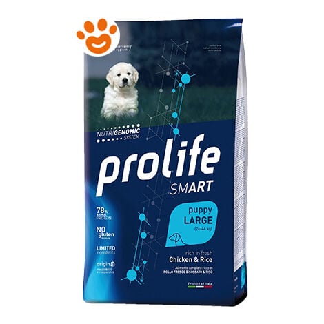 Prolife Dog Smart Puppy Large Pollo e Riso  - Prolife Dog Smart Puppy Large Pollo e Riso - Sacco Da 2,5 Kg