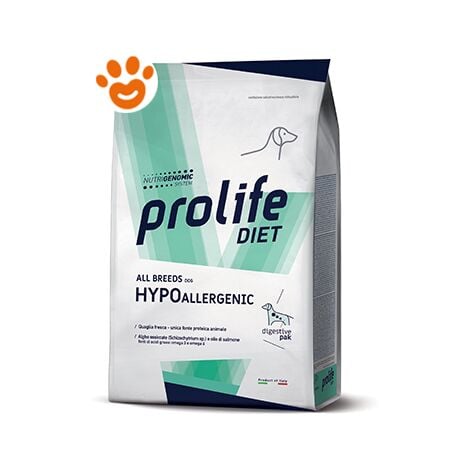 Prolife Dog Veterinary All Breeds Hypoallergenic  - Prolife Dog Veterinary All Breeds Hypoallergenic - Sacco Da 8 Kg