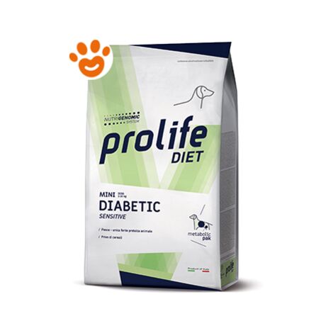 Prolife Dog Veterinary Mini Diabetic Sensitive  - Prolife Dog Veterinary Mini Diabetic Sensitive - Sacco Da 5 Kg