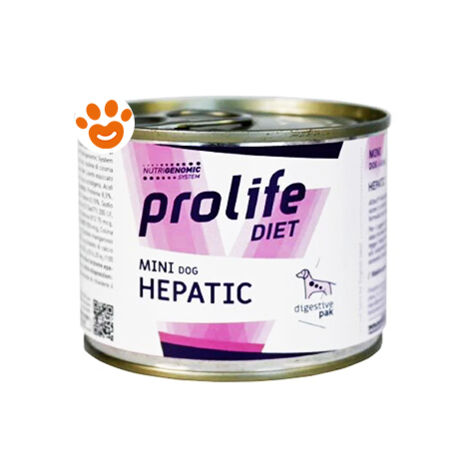 Prolife Dog Veterinary Mini Hepatic - Prolife Dog Veterinary Mini Hepatic - Lattina Da 200 Gr