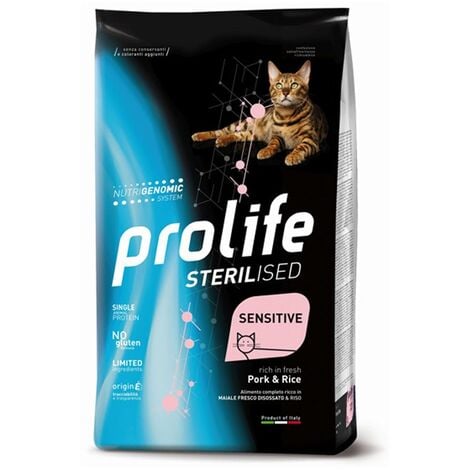 PROLIFE Gatto Sterilizzato Maiale e Riso 1,5KG