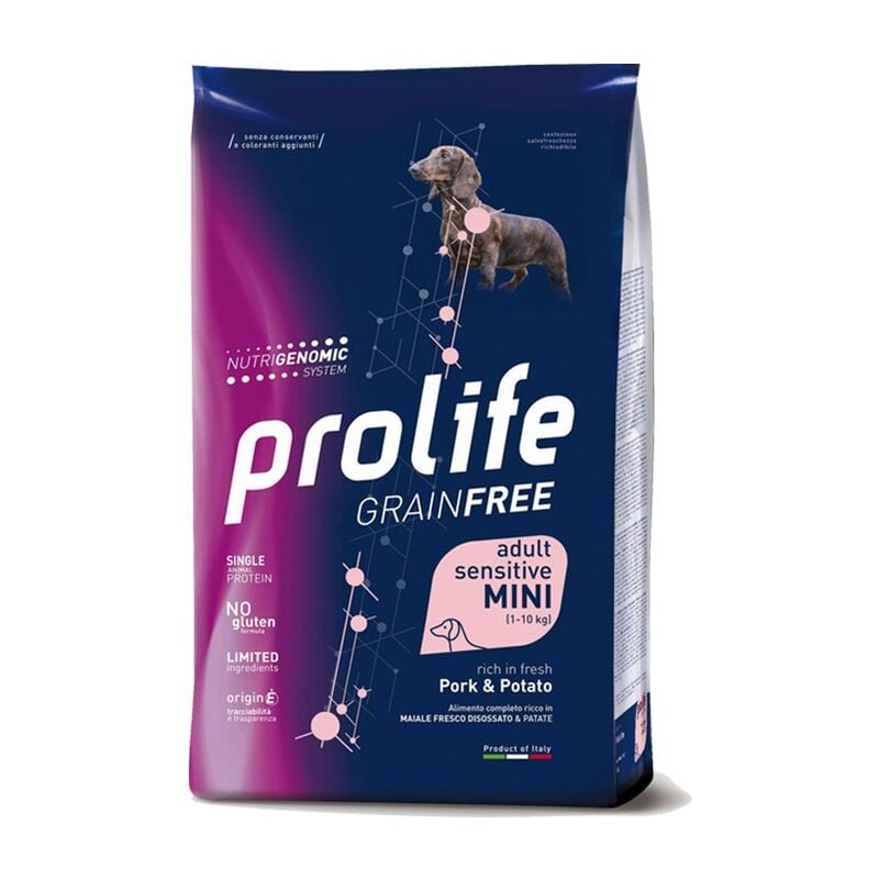 Prolife - Cane Sensitive GrainFree Maiale Fresco e Patate mini 2KG