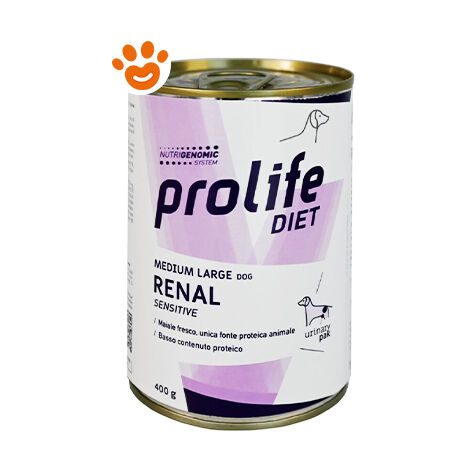 Prolife Veterinary Cane Medium/Large Renal Sensitive 400gr Maiale