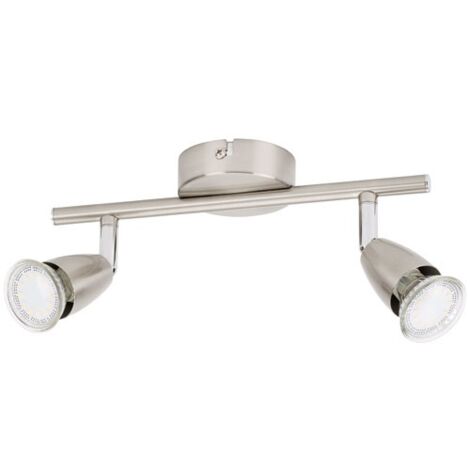 PROLIGHT - Spot led GU10 2x3W acier brossé