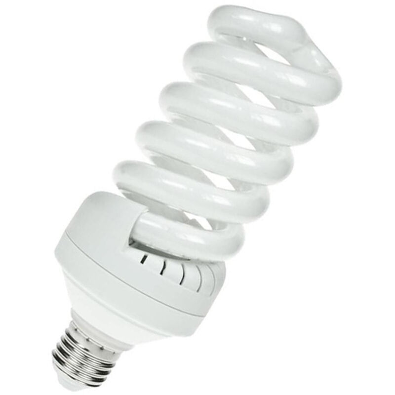 Prolite CFL Helix Spiral 30W ES-E27 (150W Equivalent) 6400K Daylight Frosted 1900lm ES Screw E27 Energy Saving Compact Fluorescent Opal Bright Light