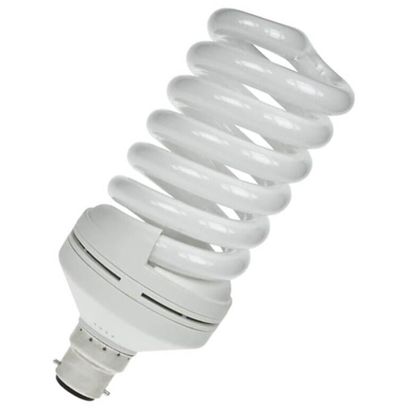 Prolite CFL Helix Spiral 55W BC-B22d (200W Equivalent) 6400K Daylight Frosted 3150lm BC Bayonet B22 Energy Saving Compact Fluorescent Opal Bright