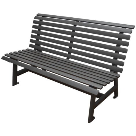 PROLOISIRS Banc de jardin 3 places Square - graphite 150 x 88 x 74 cm