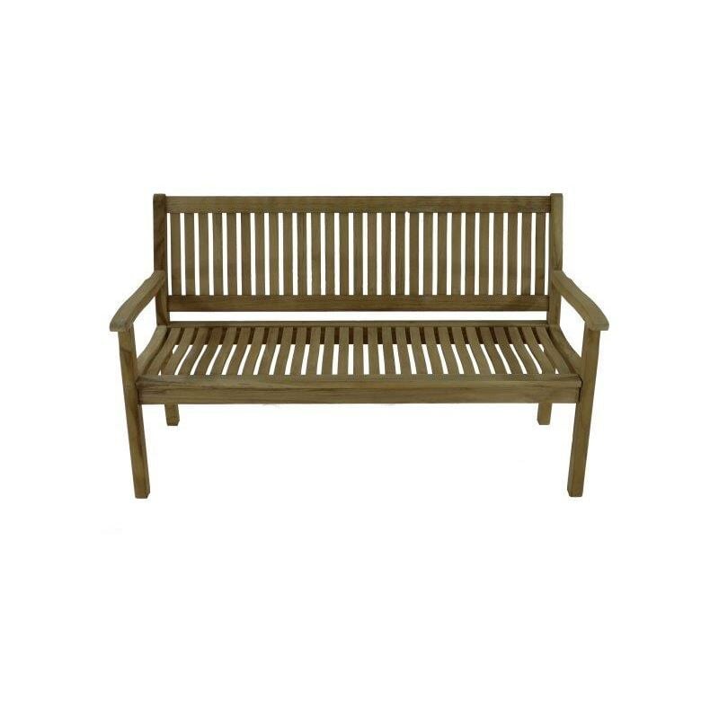 Proloisirs - Banc de jardin Club en teck fsc - 150 x 70 x 88 cm - Teck