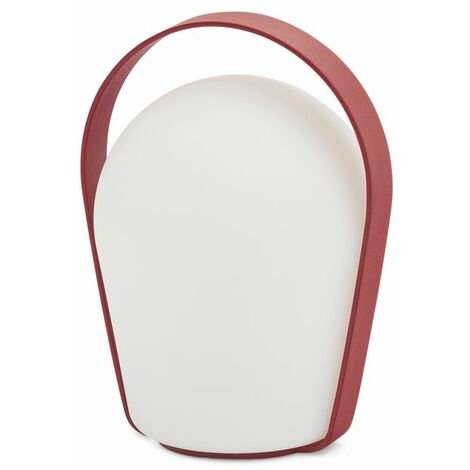 PROLOISIRS Lampe de table Bob loop - 11,7 x 10 x 16 cm - rouge