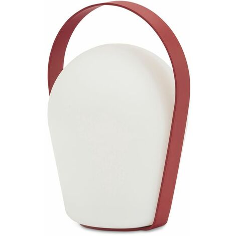 PROLOISIRS Lampe de table large Bob Loop - 20 x 18 x 29 cm - rouge