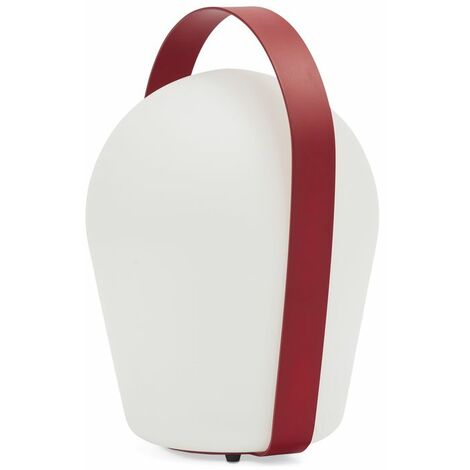 PROLOISIRS Lampe de table XL Bob Loop - 32 x 29 x 44 cm - rouge