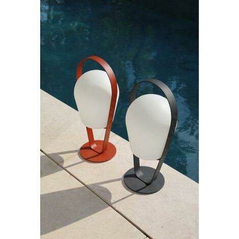 PROLOISIRS Lampe sur pied grand Bob - 32 x 29 x 72 cm - rouge