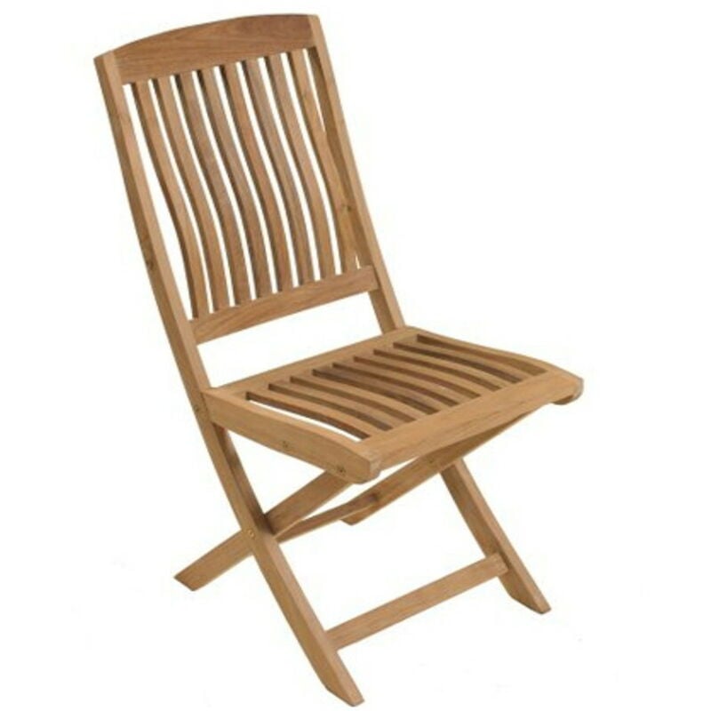 Proloisirs - Lot de 2 Chaises de jardin pliante Rias en teck