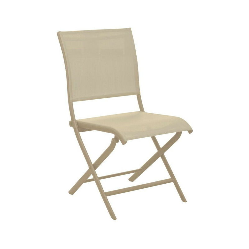 Lot de 2 Chaises de jardin pliantes Elégance en Aluminium - tpep - sand - Proloisirs