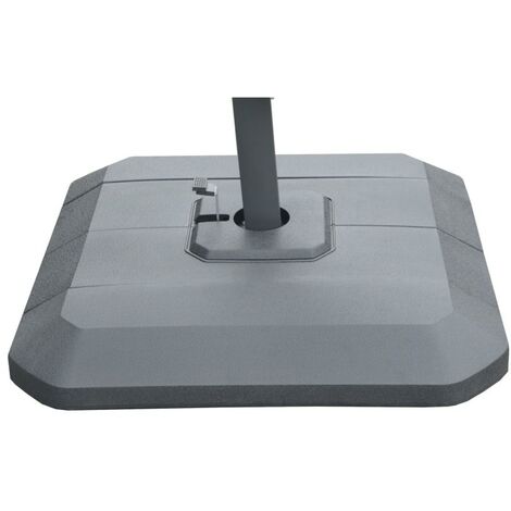 PROLOISIRS Lot de 4 blocs en Pvc rectangles à remplir pour parasol déporté - noir