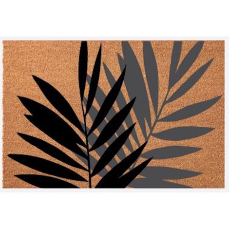 PROLOISIRS Paillasson 60x40 Fibre Naturelle - Feuilles