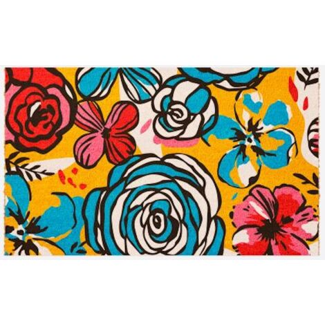 PROLOISIRS Paillasson 75x45 Fibre Naturelle - Aquarelle