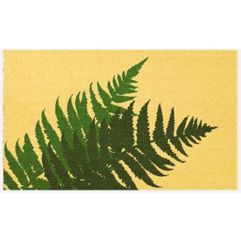 PROLOISIRS Paillasson 75x45 Fibre Naturelle - Fougères