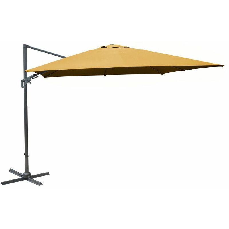 Parasol Deporte 3X3/8 Nh20 Inclinable Manivelle - Curry - Proloisirs