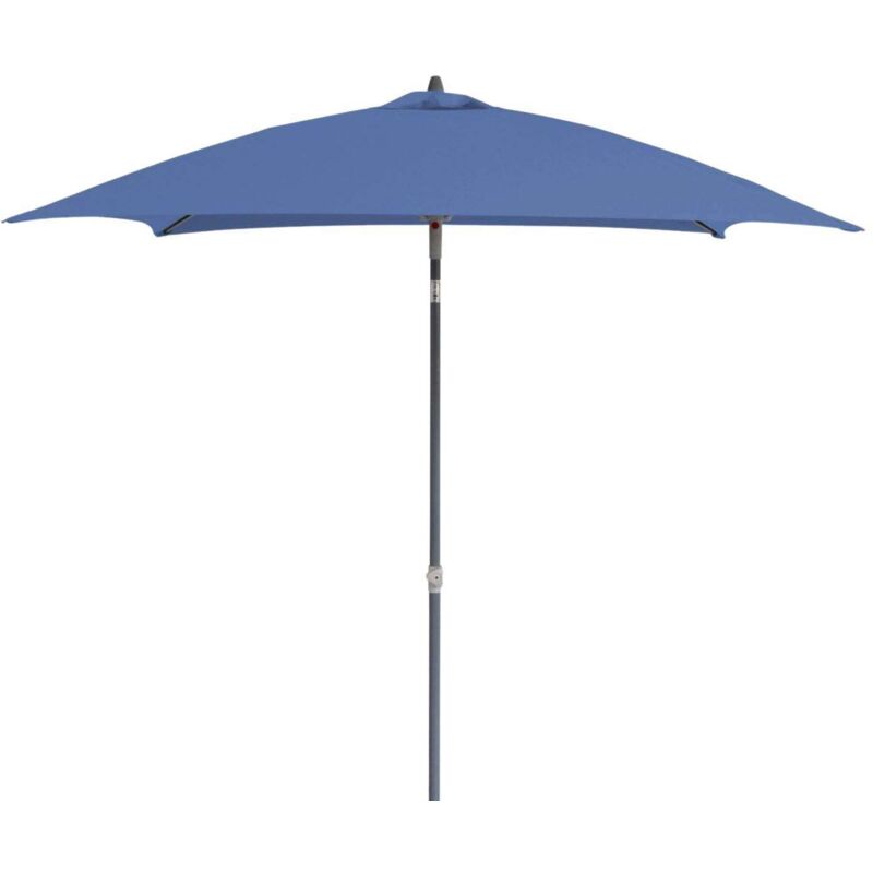 Parasol droit en fibre de verre Aly Gris, Bleu