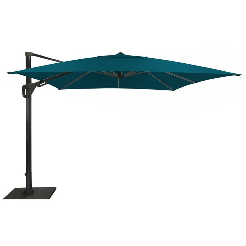 Parasol déporté Elios Sunbrella 3 x 3 m en Alu - marine - inclinable et orientable - Proloisirs
