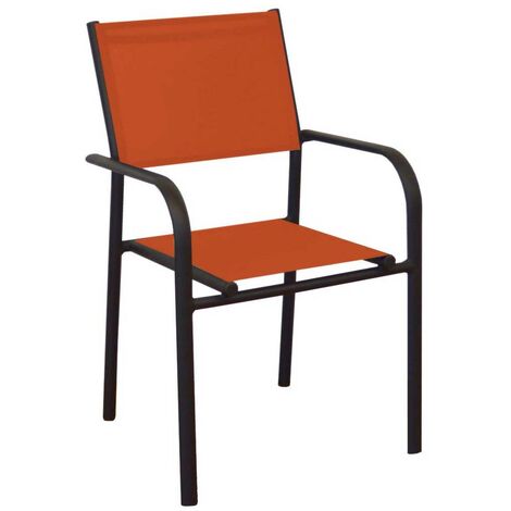 PROLOISIRS POLTRONA DUCA GRAFITE/PAPRIKA ARREDO GIARDINO ESTERNO CASA