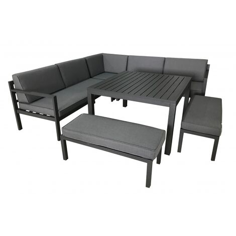 Abri barbecue Darwin en alu / acier - Oak / graphite - PROLOISIRS.