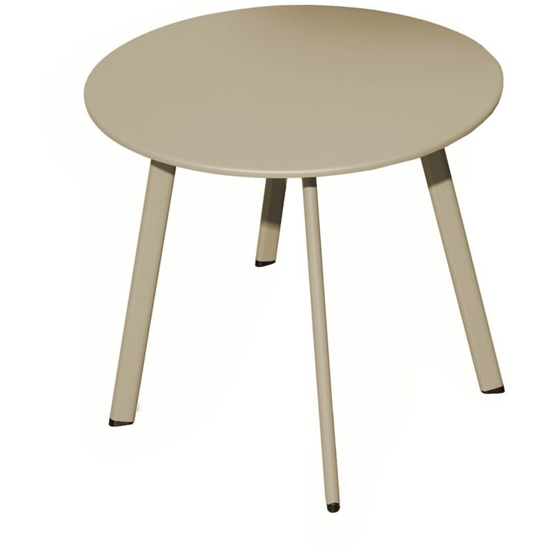 Proloisirs - Table basse - massaï - Acier époxy - Ø60 cm - Sand