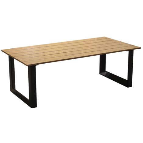 PROLOISIRS Table basse - PRADO - Aluminium époxy - Lattes - Graphite