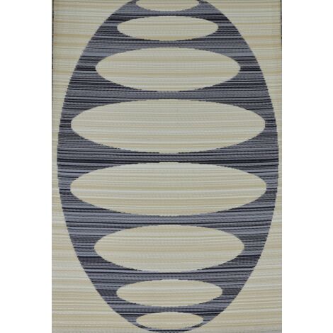 PROLOISIRS Tapis Polypropylène 90x150 - Ovalie