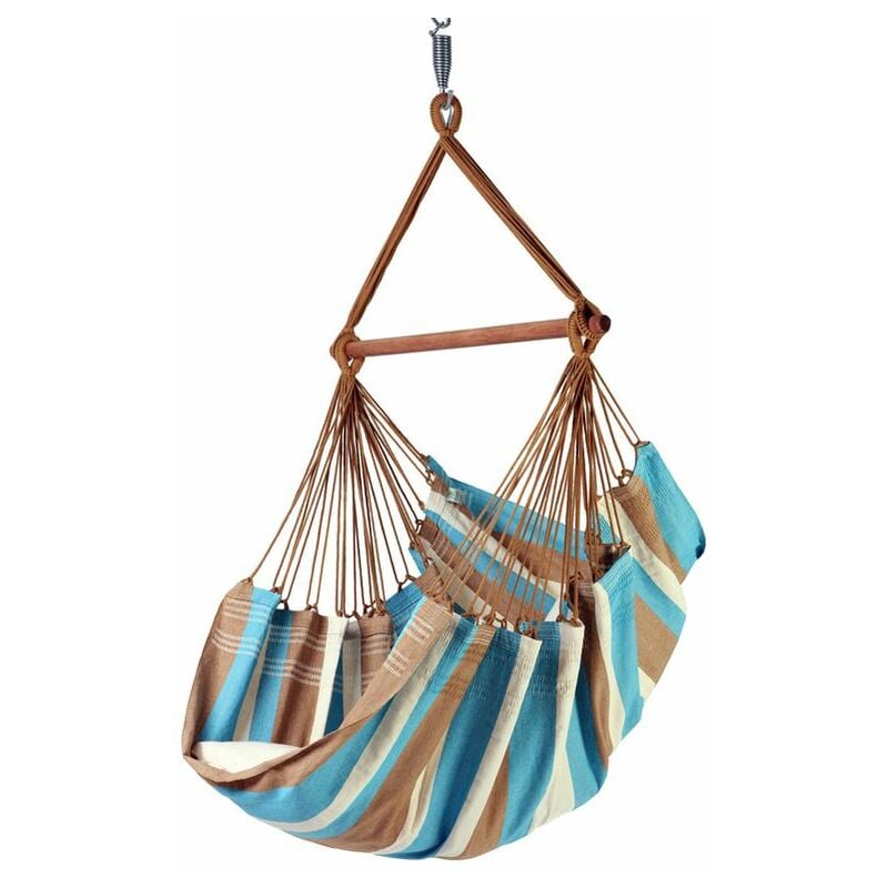 Toile de hamac chaise suspendue avec bois d'écartement - ipe - Proloisirs