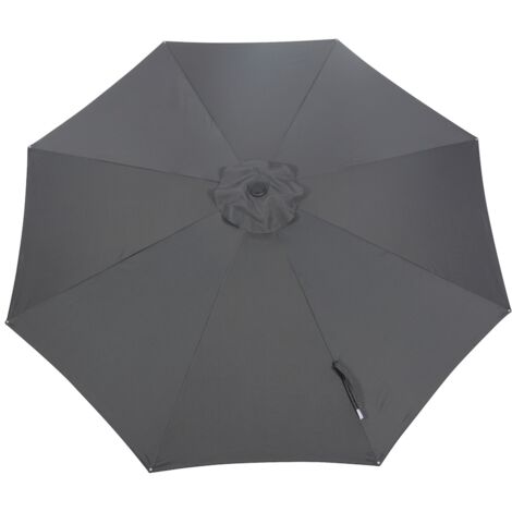PROLOISIRS Toile Parasol Mat Droit 300 par 8 Polyester 200gr SD - Gris