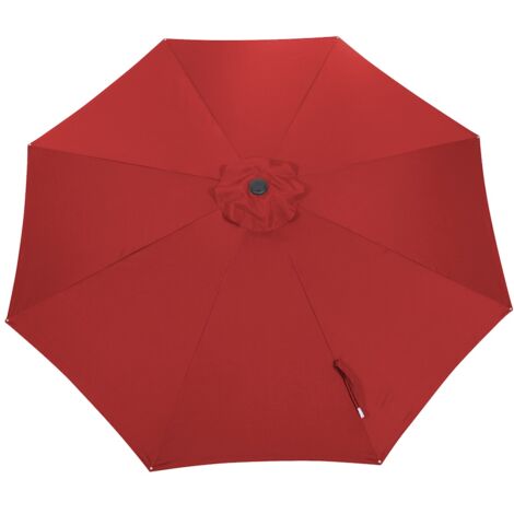 PROLOISIRS Toile Parasol Mat Droit 350/8 Polyester 200gr SD - Rouge