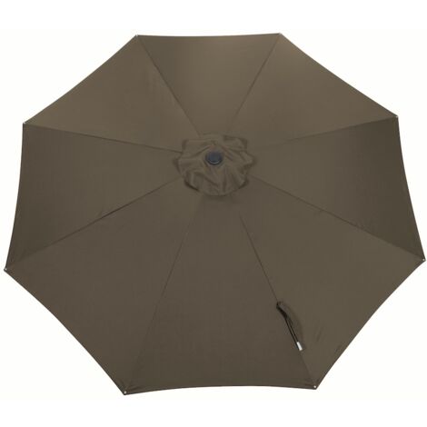 PROLOISIRS Toile Parasol Mat Droit 350/8 Polyester 200gr SD - Taupe